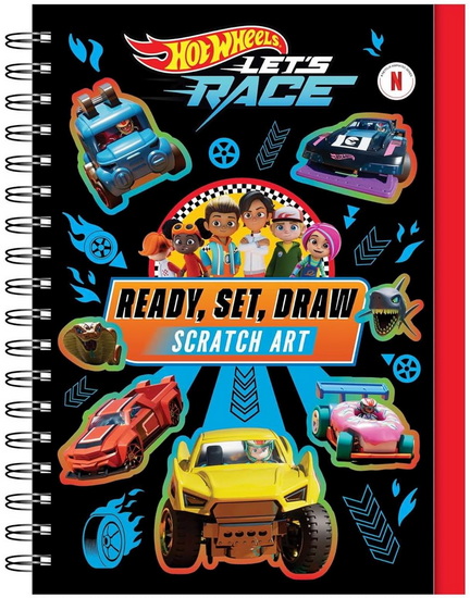 Hot Wheels Let's Race: Ready, Set, Draw - Scratch Art - COLLECTIF