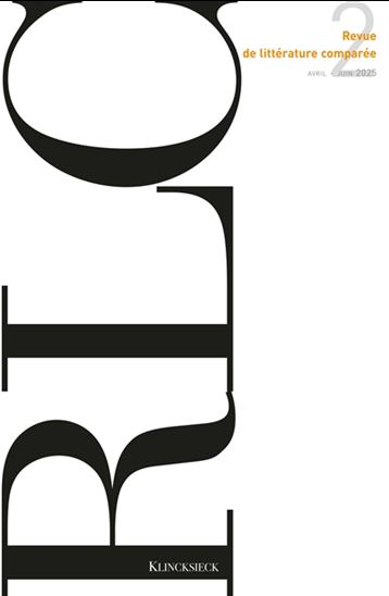 Revue de littérature comparée #394 - COLLECTIF