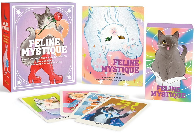 Feline Mystique: A Cat Lover&#39;s Deck and Guidebook - JENNIFER SODINI - AMELIA ROSE