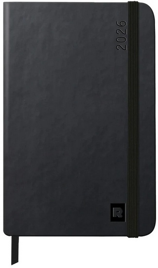 Agenda Rhodia 2026 vertical noir 1s/2p
