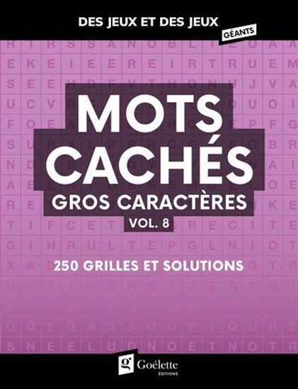 Mots cachés gros caractères #08 - COLLECTIF