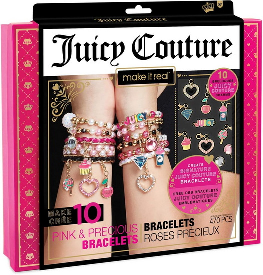 Juicy Couture Bracelets roses et précieux