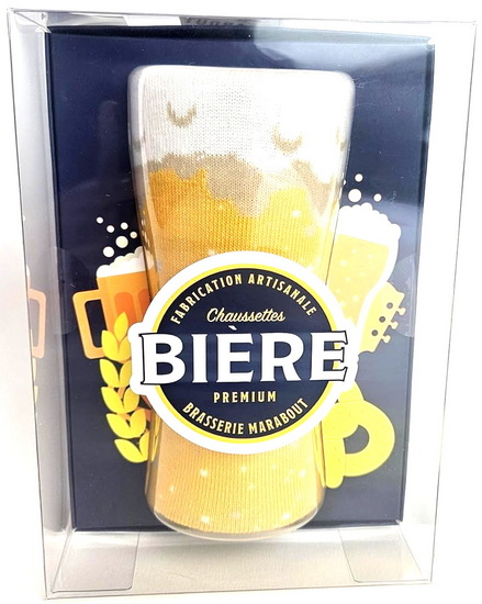 Funny socks : chaussettes bière Cof. - COLLECTIF
