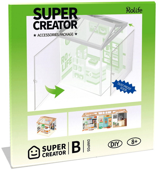 Porte anti-poussière pour mini maison