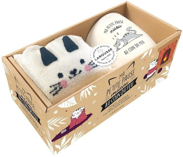 Ma petite pause miaou au coin du feu Cof. N. éd. - COLLECTIF