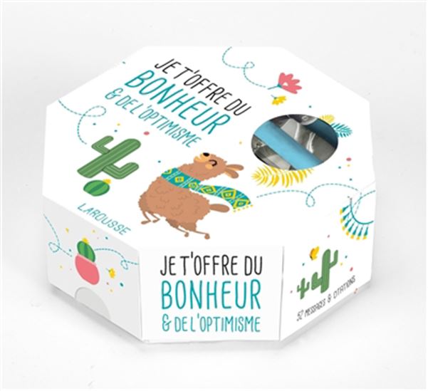 Je t&#39;offre du bonheur & de l&#39;optimisme Cof. N. éd. - COLLECTIF