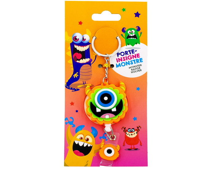 Porte-insigne rétractable Monstre - Vert