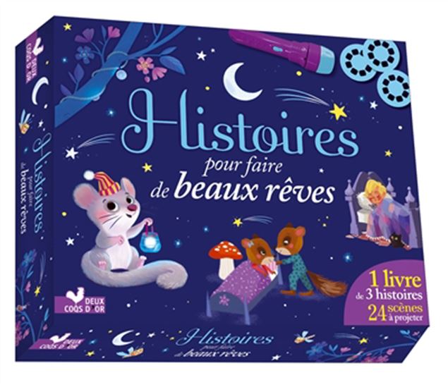 Histoires pour faire de beaux rêves : 1 livre de 3 histoires : 24 scènes à projeter Cof. - COLLECTIF