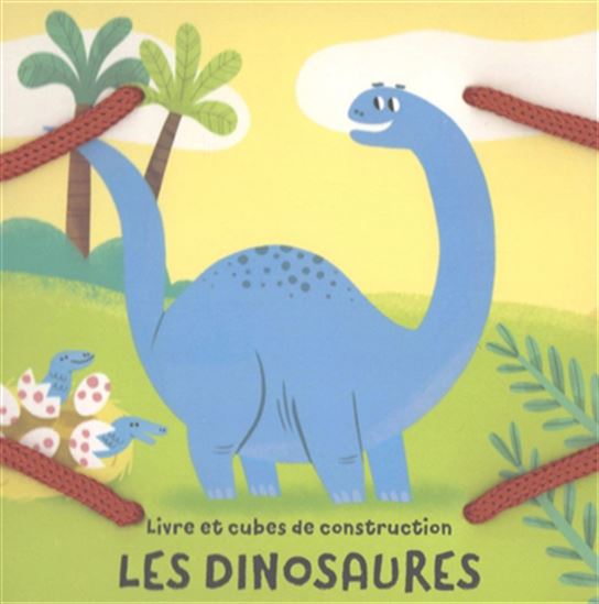 Les Dinosaures : livre et cubes de construction Cof. - COLLECTIF