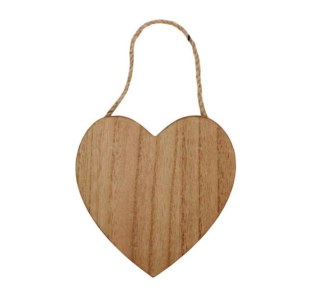 Plaque à décorer - cœur