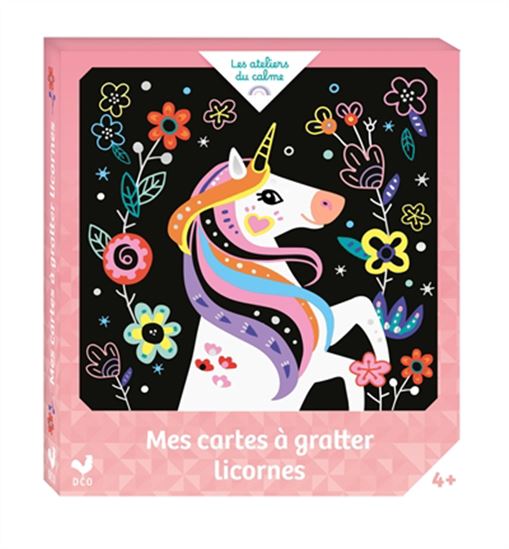 Mes cartes à gratter licornes : mini boîte avec accessoires Cof. - CINZIA SILEO