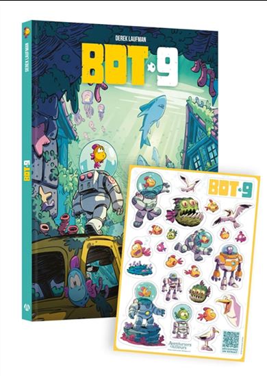 Bot-9 : bande-dessinée + planche de stickers - DEREK LAUFMAN