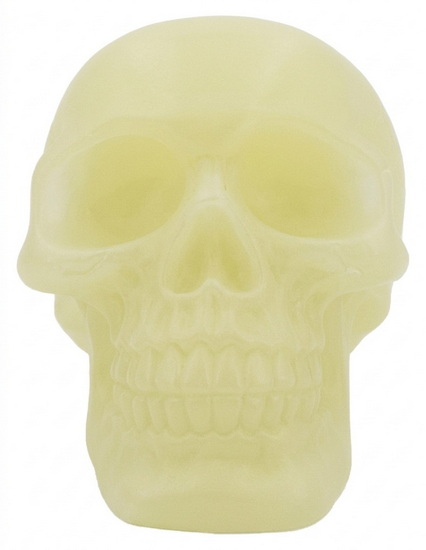 Tête de mort luminescente