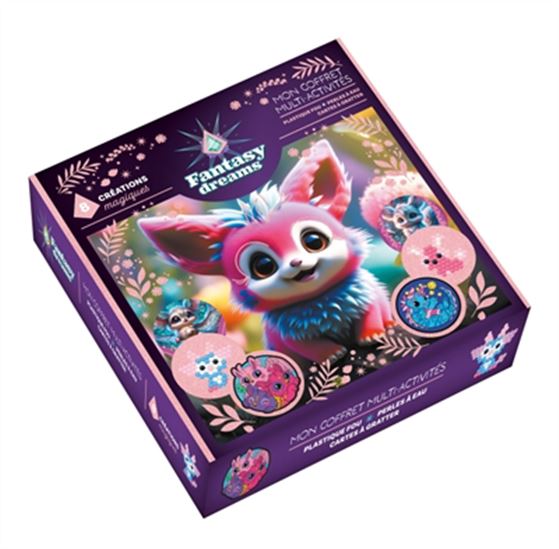 Mon coffret muti-activités Fantasy dreams : plastique fou, perles à eau, cartes à gratter - COLLECTIF