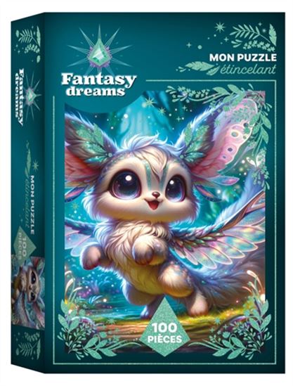 Fantasy dreams : mon puzzle étincelant : 100 pièces - 