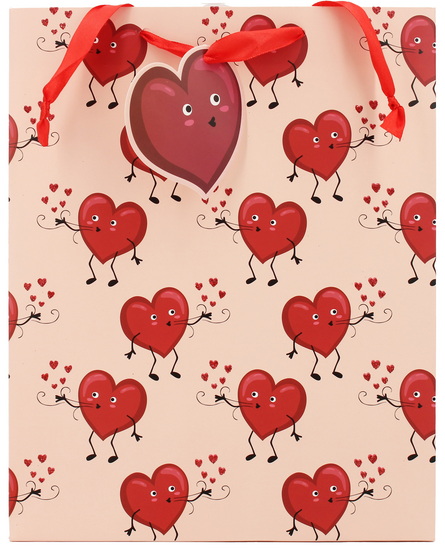 Sac moyen coeurs bisous