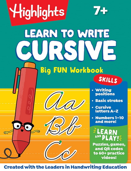 Learn to Write Cursive Big Fun Workbook - HIGHLIGHTS