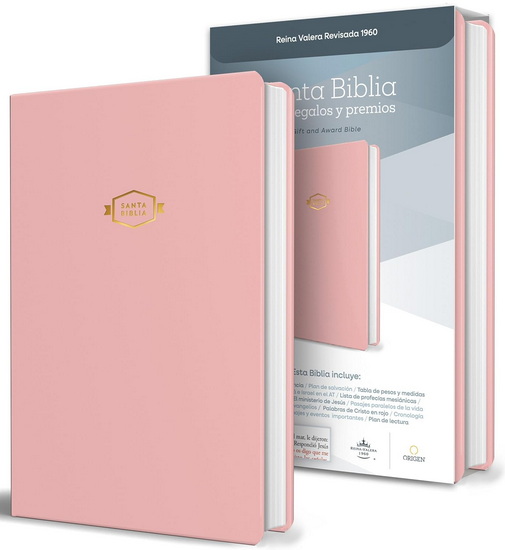 Biblia RVR 1960 para regalos y premios, rosada / Spanish Bible RVR 1960 Gift and Award Bible Pink - REINA VALERA REVISADA 1960