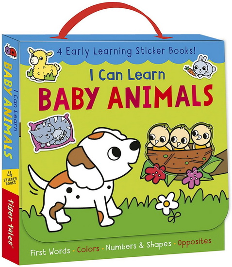 I Can Learn Baby Animals: 4 Early Learning Sticker Books! - CASSIE COOK - CATHY HUGHES