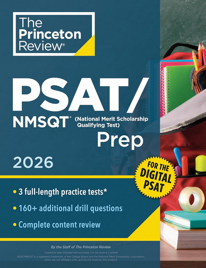 Princeton Review PSAT/NMSQT Prep, 2026: 3 Practice Tests + Review + Online Tools for the Digital PSAT - THE PRINCETON REVIEW