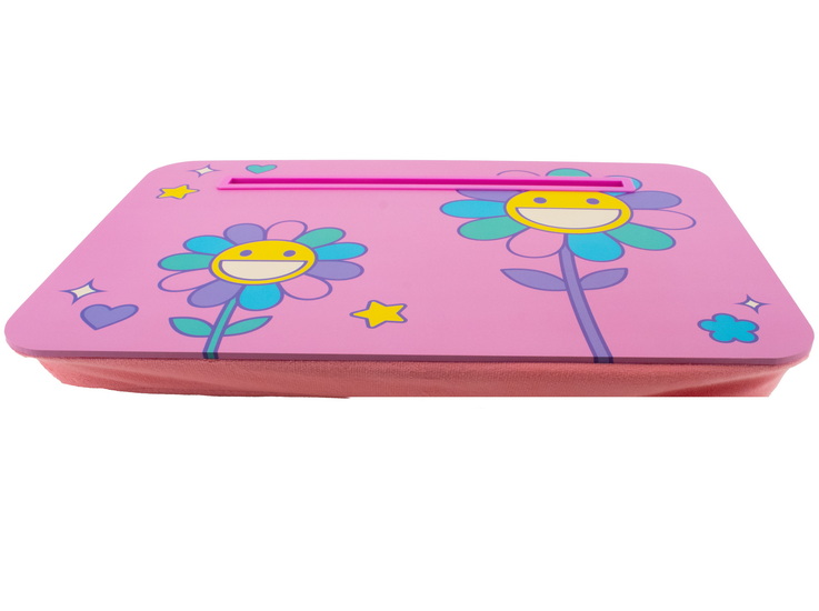 Coussin de lecture rose - Fleurs