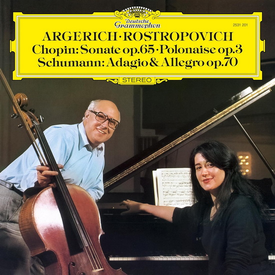 Chopin: Cello Sonata in G Minor, Op. 65, Introduction & Polonaise brillante, Op. 3 / Schumann: Adagio & Allegro in A-Flat Major, Op. 70 (The Original Source Series)(Vinyle) - MARTHA ARGERICH - MSTISLAV ROSTROPOVICH