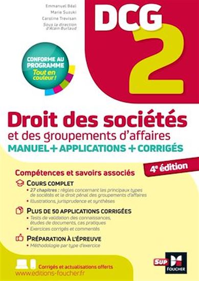 DCG 2 - Droit des affaires - Manuel et applications 2025-2026 - EMMANUEL BEAL - ALAIN BURLAUD - MASSERON