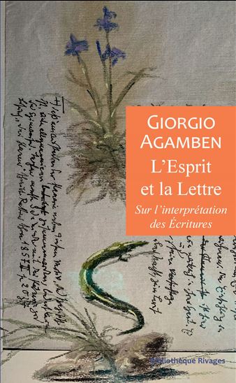 L&#39;Esprit et la lettre : sur l&#39;interprétation des écritures - GIORGIO AGAMBEN
