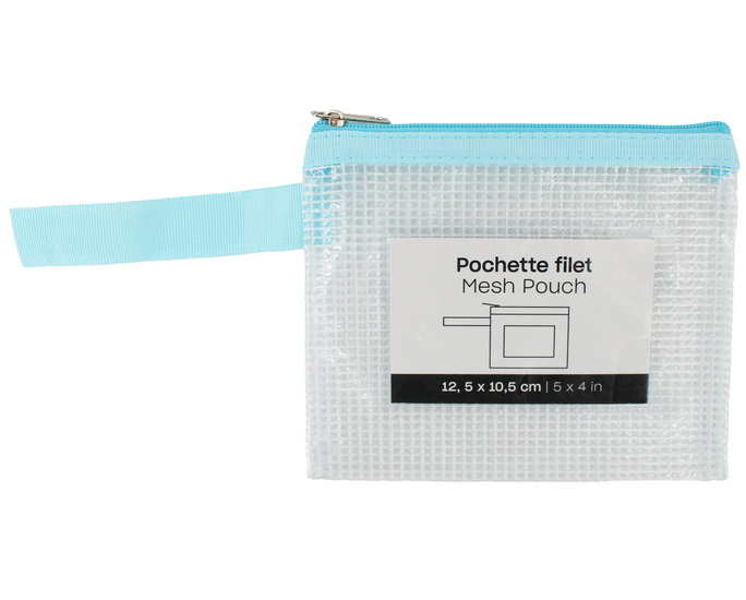Pochette filet enveloppe  - Bleu