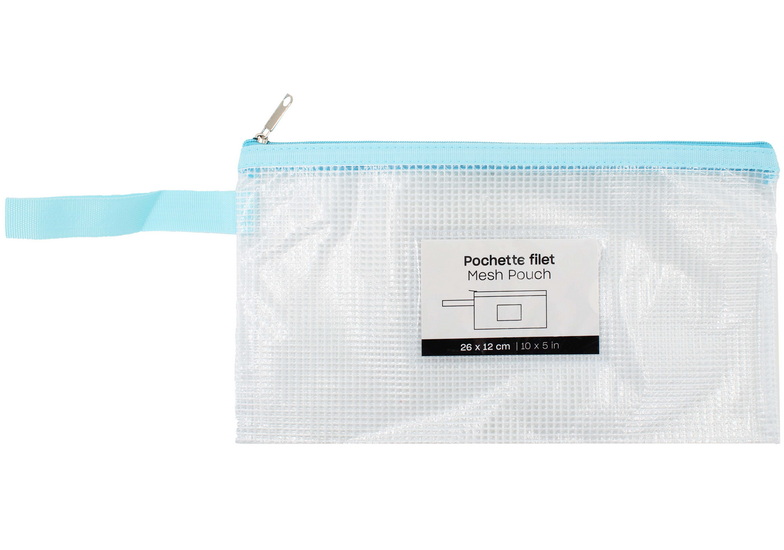 Pochette filet enveloppe - Bleu
