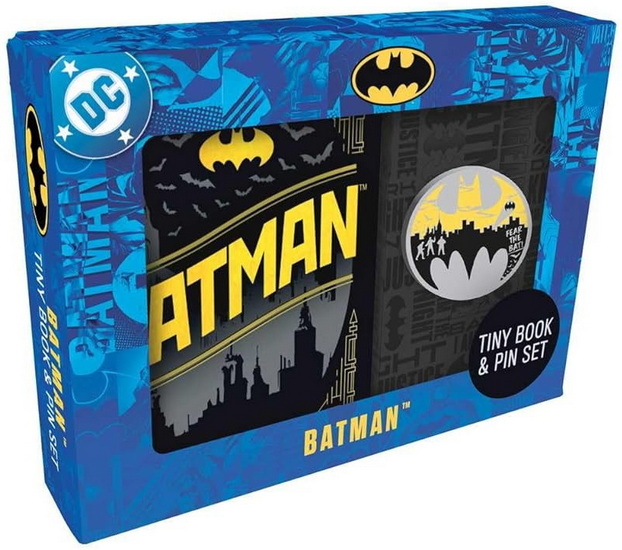 DC Comics: Batman Tiny Book and Pin Set - COLLECTIF