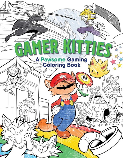 Gamer Kitties Coloring: A Pawsome Gaming Coloring Book - COLLECTIF