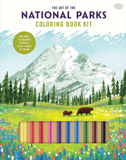 The Art of the National Parks Coloring Book Kit - COLLECTIF