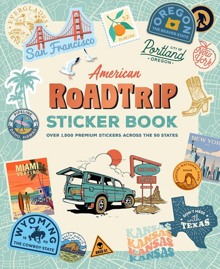 American Road Trip Sticker Book - COLLECTIF