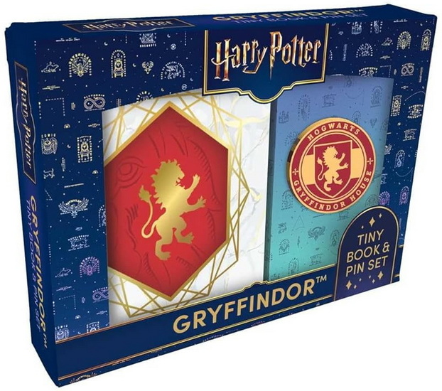 Harry Potter: Gryffindor Tiny Book and Pin Set - COLLECTIF