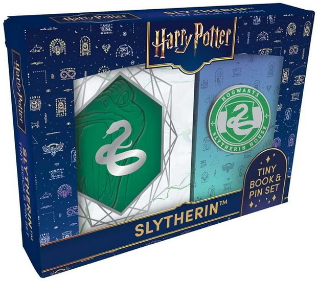 Harry Potter: Slytherin Tiny Book and Pin Set - COLLECTIF