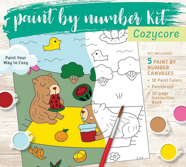 Cozycore Paint by Number Kit: Paint Your Way to Cozy - COLLECTIF