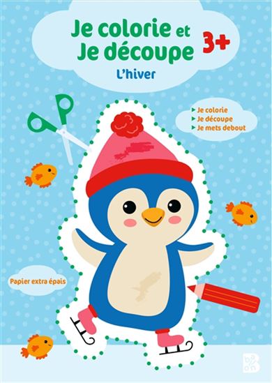 Je colorie et je découpe : l'hiver - COLLECTIF