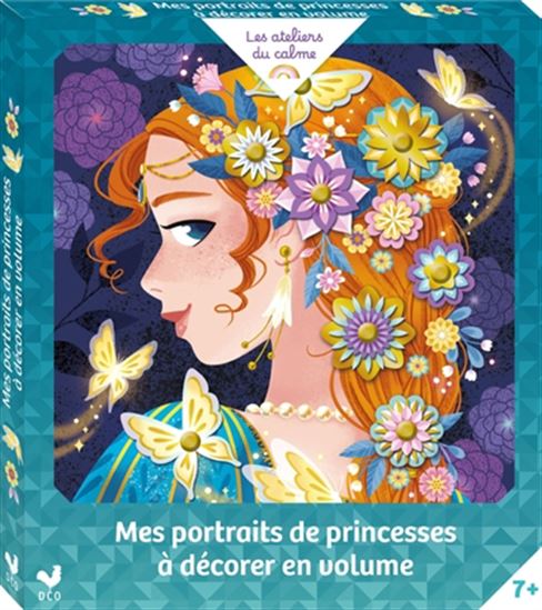 Mes portraits de Princesses à décorer en volume Cof. - LÉA FABRE