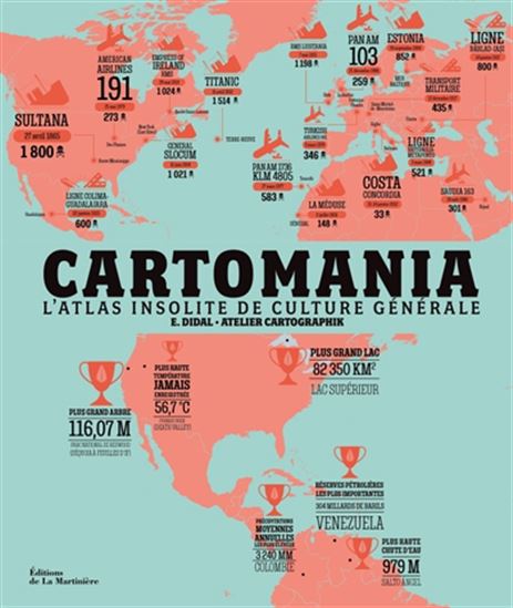 Cartomania : l&#39;atlas insolite de culture générale N. éd. - E DIDAL