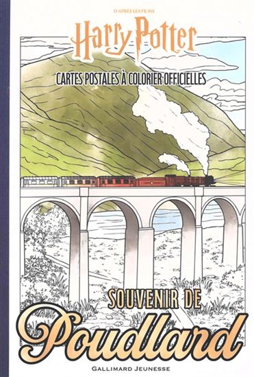 Souvenir de Poudlard : cartes postales à colorier officielles - COLLECTIF