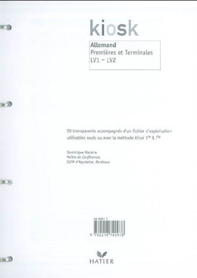 Allemand premières et terminales LV1-LV2 - DOMINIQUE MACAIRE