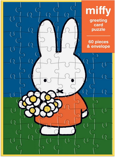 Miffy with Flowers Greeting Card Puzzle - COLLECTIF