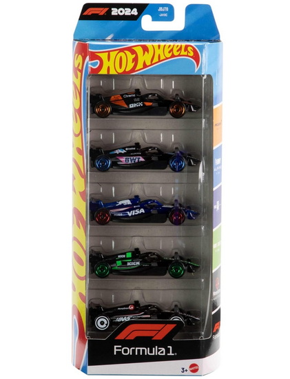 Hot Wheels Ensemble 5 voitures Formule 1