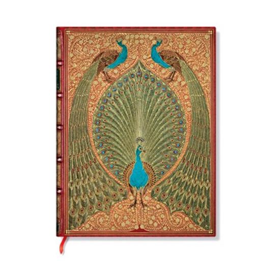 Journal ligné midi Hafiz's Peacocks 144p