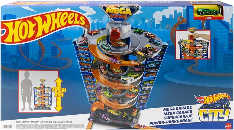 Hot Wheels Coffret City Garage avec 1 véhicule