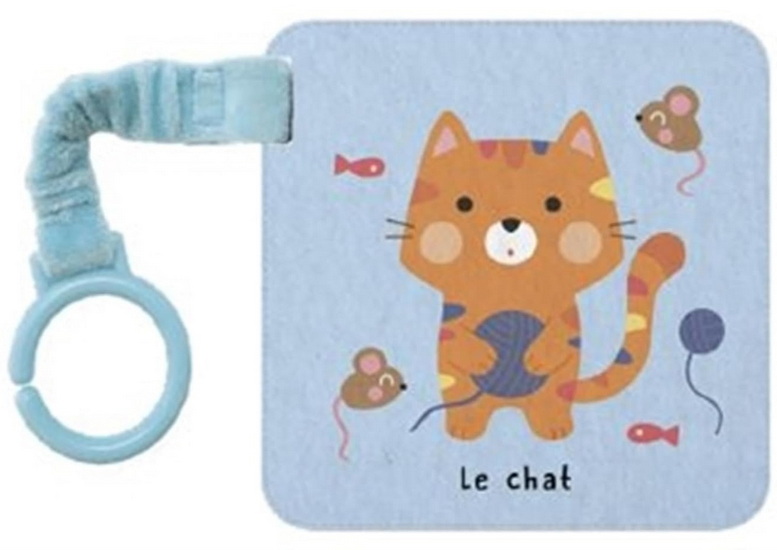 Le Chat : livre-poussette en tissu - COLLECTIF