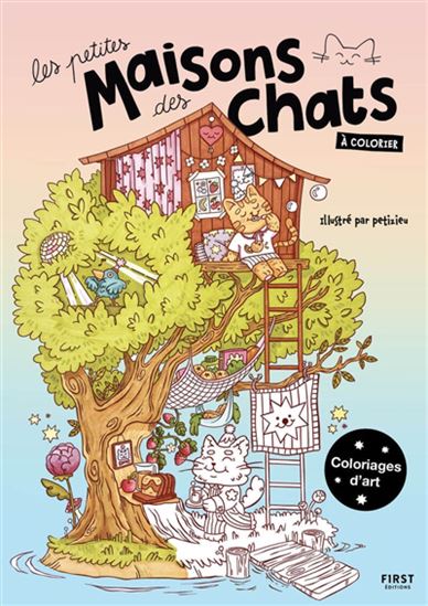 Les Petites maisons des chats à colorier - PETIZIEU