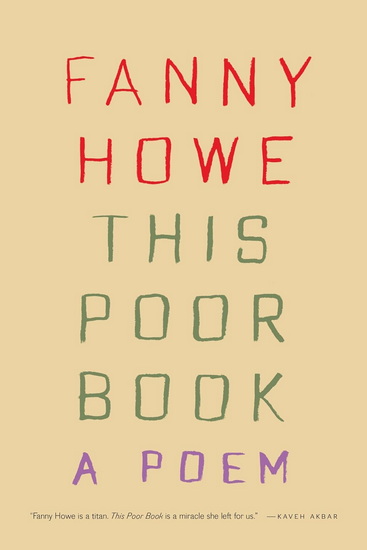 This Poor Book - FANNY HOWE