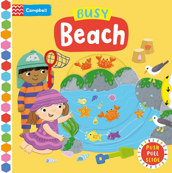 Busy Beach: A Push, Pull, Slide Book - JO BYATT